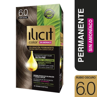 Ilicit Tintura Sin Amoniaco 6/0 Rubio Oscuro 60 g