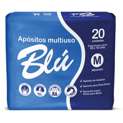 Blu Apósito Adulto Talla M 20 Unidades
