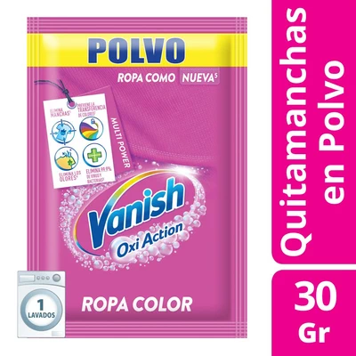 Vanish Quitamanchas Ropa Color 30 gr