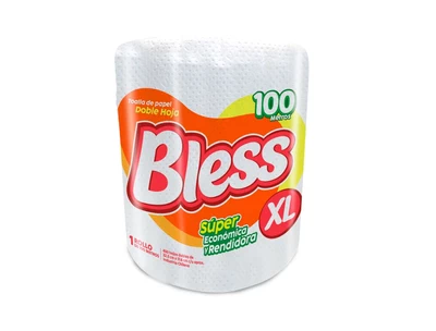 Bless Toalla de Papel Doble Hoja XL 100 Metros
