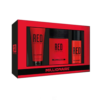 Millionaire EDT Red 95ml + Deo Spray 150ml + After Shave 100ml