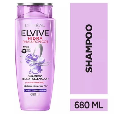 Elvive Shampoo Hidra Hialurónico Hidratación 680 ml