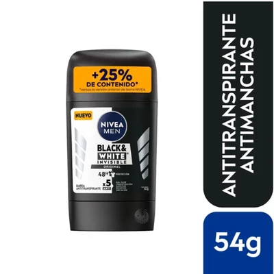 Nivea Men Black & White Original Antitranspirante Barra 54 g