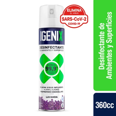 Igenix Desinfectante Ambientes Lavanda 360 cc