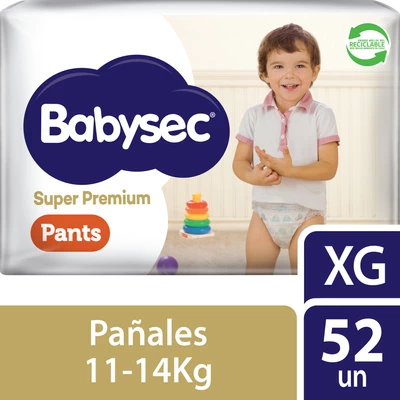 Babysec Super Premium Pants Talla XG 52 Unidades