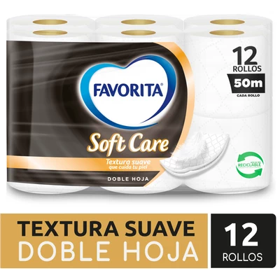 Favorita Papel Softcare 12 X 50 metros