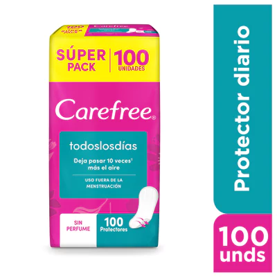 Carefree Protectores Diarios Todos los Días Maxpack 60 Unidades