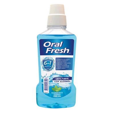 Oral Fresh Enjuague Bucal Menta Fuerte 250 ml