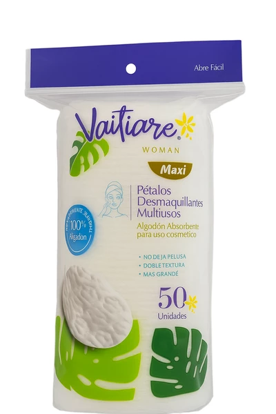 Vaitiare Pétalos Desmaquillantes Maxi 50 unidades
