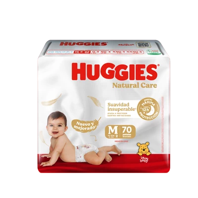 Huggies Natural Care Pañales Talla M 70 Unidades