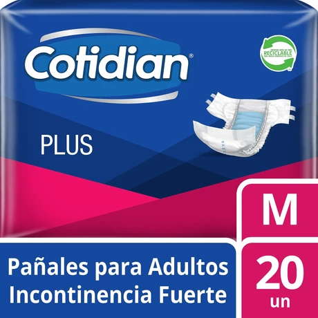 Cotidian Plus Pañal Adulto Talla M 20 Unidades