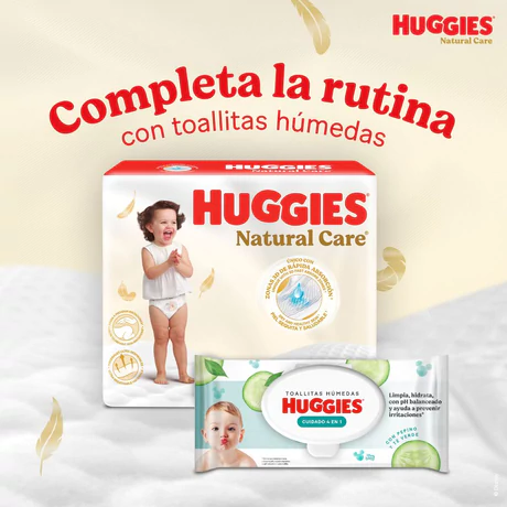 Huggies Natural Care Pañales Talla M 70 Unidades