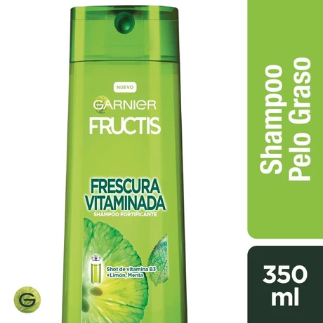 Fructis Shampoo Frescura Vitamina Cabello Normal/Graso 350 ml