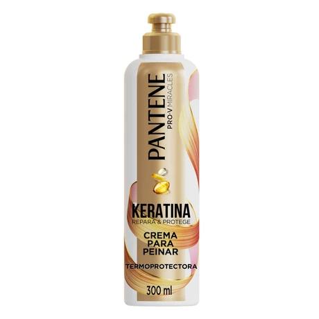 Pantene Crema para Peinar Termoprotectora Keratina 300 ml
