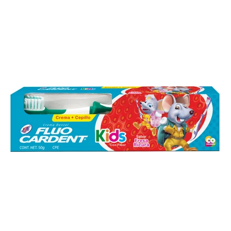FluoCardent Pasta Dental Kids 50 gr + Cepillo