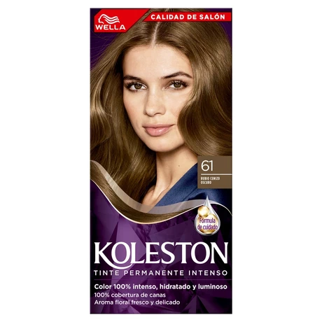 Koleston Tintura Permanente Tono 61 Rubio Oscuro Ceniza