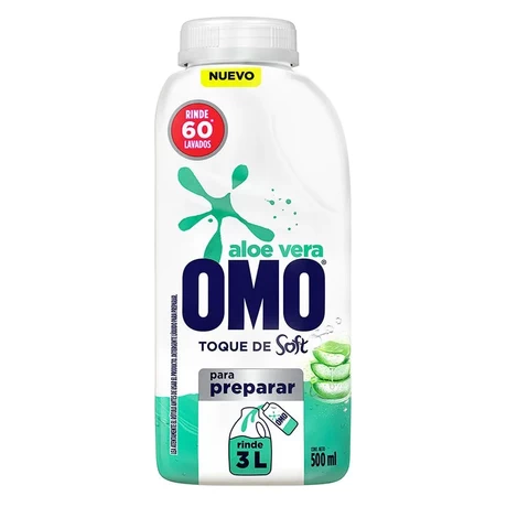 Omo Detergente Líquido para Diluir Aloe 500 ml