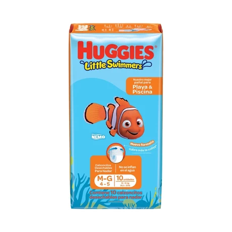 Huggies Little Swimmer Pañales de Piscina Talla M-G 10 Unidades