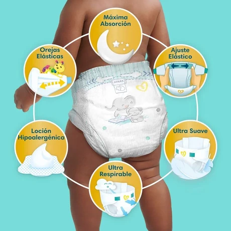 Pampers Premium Care Pañales Talla XXG 128 Unidades