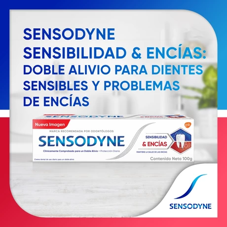 Sensodyne Pasta Dental Sensibilidad y Encías Blanqueador 100 gr