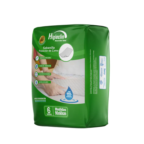 Higieclin Sabanilla Adulto 6 Unidades