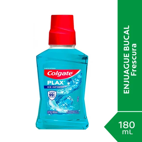 Colgate Plax Enjuague Bucal Ice Infinity 180 ml