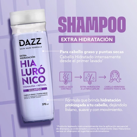 Dazz Shampoo Hialurónico Frasco 370 ml