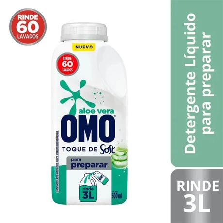 Omo Detergente Líquido para Diluir Aloe 500 ml
