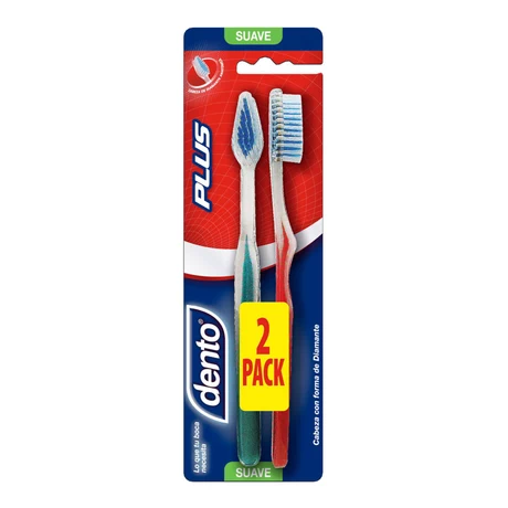 Dento Cepillo Dental Plus Suave 2 Unidades