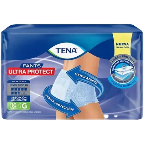 Tena Pants Adulto Ultra Protect Talla G 16 Unidades