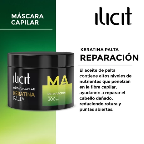 Ilicit Máscara Capilar Keratina Palta 300 ml