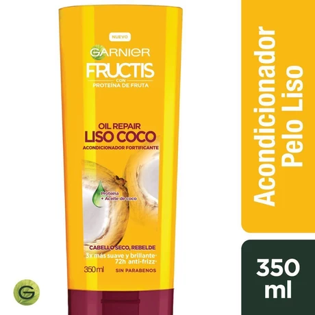 Fructis Acondicionador Oil Repair Liso Coco 350 ml