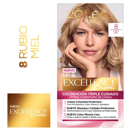 Excellence Creme Tinte Permanente 8 Rubio Claro