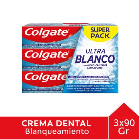 Colgate Pasta Dental Ultra Blanco Pack 3 x 90 g