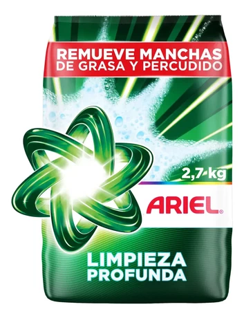 Ariel Detergente en Polvo Doble Poder 2.7 Kilos