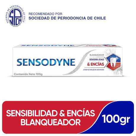Sensodyne Pasta Dental Sensibilidad y Encías Blanqueador 100 gr