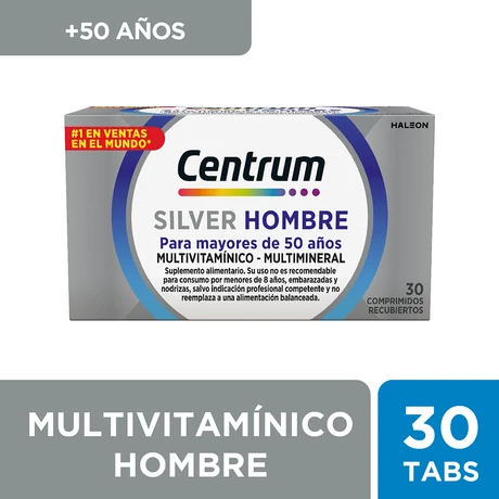 Centrum Silver Hombre Multivitamínico 30 tabletas