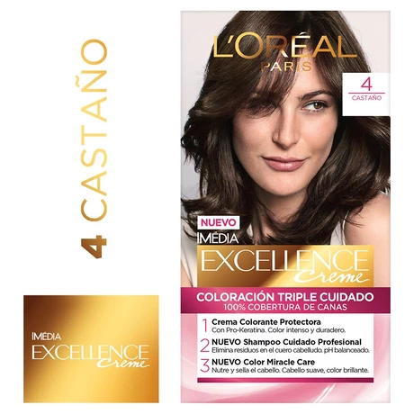 Excellence Creme Tinte Permanente 4 Castaño