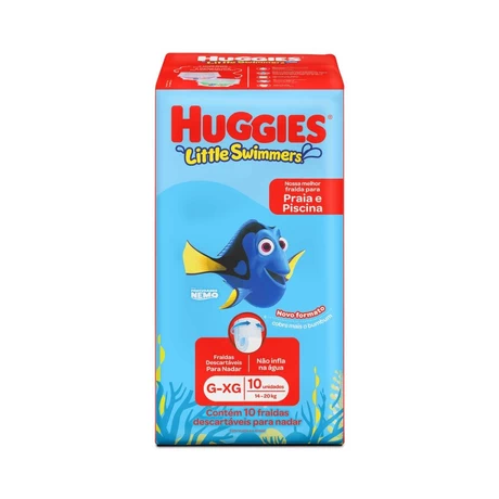 Huggies Little Swimmer Pañales de Piscina Talla G-XG 10 Unidades