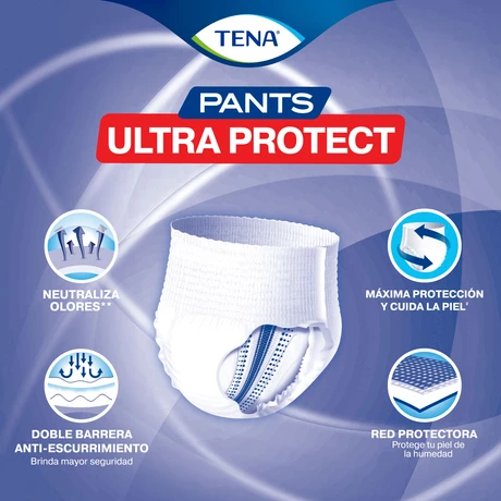 Tena Pants Adulto Ultra Protect Talla M 16 Unidades