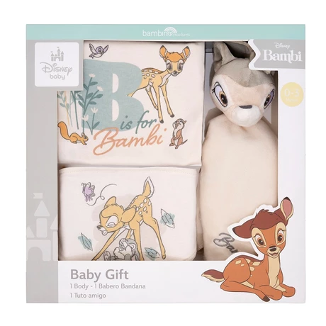 Bambino Set 3 Piezas Baby Gift Bambi Unisex
