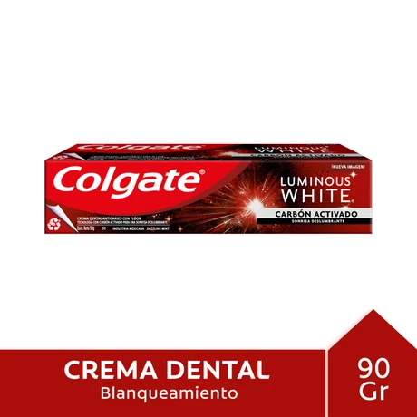 Colgate Pasta Dental Luminous White Carbón 90 gr