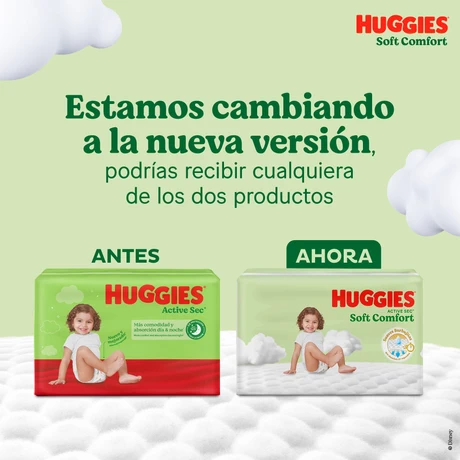 Huggies Active Sec Pañales Talla XXXG 48 Unidades