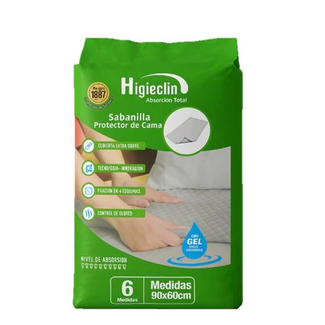 Higieclin Sabanilla Adulto 6 Unidades