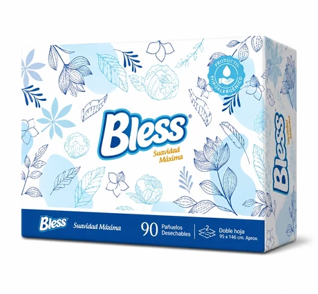 Bless Pañuelos Faciales Caja Individual 90 Unidades