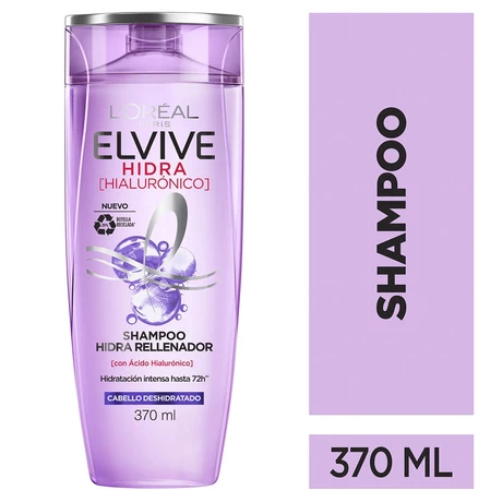 Elvive Shampoo Hidra Hialurónico Hidratación 370 ml