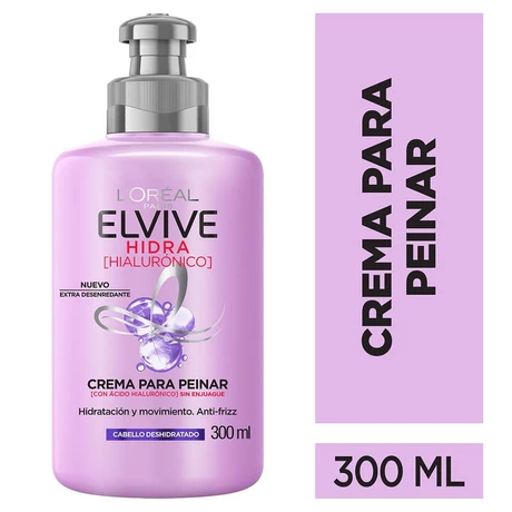 Elvive Crema para Peinar Hidra Hialurónico 300 ml