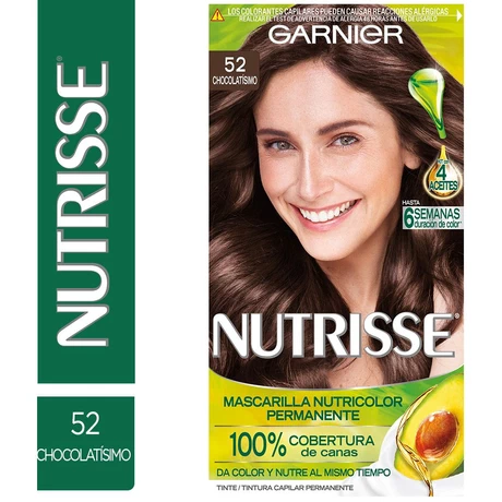 Nutrisse Tinte Permanente 52 Chocolate Tonka Castaño Claro Irisado