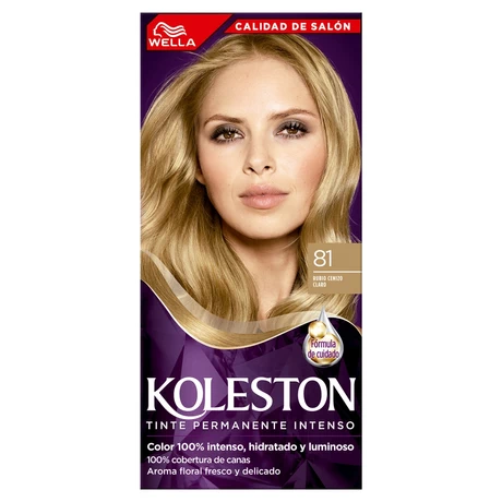 Koleston Tintura Permanente Tono 81 Rubio Claro Ceniza
