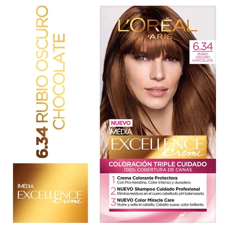 Excellence Creme Tinte Permanente 6.34 Chocolate